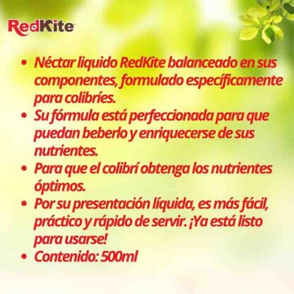 datos nectar colibrí
