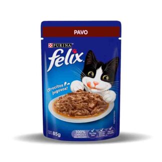sobrecito para gato felix pavo